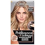 L'Oréal Paris Permanente Haarfarbe, Haarfärbeset mit Coloration und Touch-Applikator, Für hellblondes bis dunkelblondes Haar, Préférence Balayage