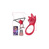 Tagnaff Flächendeckende Blüten-Massage Vibratorensets für Frauen Klitoris mit KI-Dialog, Leise Sex Spielzeug für die Paare Frau Extrem Sex, Butterfly Vibratormit 6 Penisring, 10 Vibration für Frauen