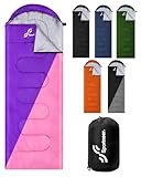 Schlafsack Outdoor - Sportneer Schlafsack Erwachsene Leicht Tragbar Warm Deckenschlafsack Winterschlafsack für Camping, Reisen und Outdoor - 220 x 75cm