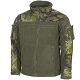 Militärische Tarnungs-Feldjacke, 100% Polyester, Rip Stop Besatz, verstellbare Ärmel und Bund, YKK Reißverschlüsse (DE/NL/SE/PL, Alphanumerisch, L, Regular, Regular, M 95 CZ tarn)