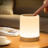 Bonsery Nachttischlampe Touch Dimmbar 256 Farben & 3 Modi, Stilllicht ohne Kabel mit Timing & Memory, LED Touch Lampe Nachtlampe USB Aufladbar mit Hook für Wohnzimmer Kinderzimmer Camping