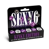 Sexy 6 Dice Kinky Edition Gender Neutral Game 52 g, Colourless