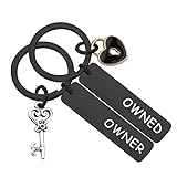MAOFAED Pärchen-Schlüsselanhänger-Set, Besitzer und Besitzer, BDSM-Geschenke, Daddydom-Geschenk, DDLG-Geschenke, Babygirl-Geschenk, Paar-Geschenk, 5.0*1.2, Metall