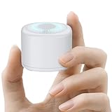 FUNYKICH Mini White Noise Machine, Tragbare Weißes Rauschen Gerät Baby & Erwachsene, Einschlafhilfe mit 10 Klänge + 7 Bunte Licht + Timer + Speicherfunktion, USB-C Wiederaufladbar für Haus, Reisen