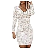 Strickkleid Für Damen Warme Strick Winterkleid Pulloverkleid Pulli Kleid Langarm Wollkleid Lang Sweater Kleid Strickkleider Longpullover Einfarbig Herbst Minikleid Strickkleid