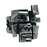 Caiduoduo Handgemachte Vintage Persönlichkeit Design gespaltene Persönlichkeit Maske Ring offener Finger Ring