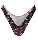 Landofgenie Tucking Gaff Höschen für Crossdresser Hiding Gaff Panty Shaping Panty Unterwäsche Bedruckte Unterhosen für Crossdresser Transgender Schwarz S