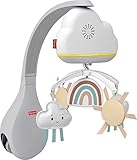 Fisher-Price HBP40 - Regenbogen-Mobile für Babybett, Tisch-Spieluhr und für Babys und Kleinkinder, Spielmobile Baby, HBP40