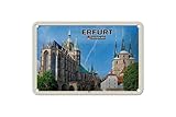 FEMER Blechschild Städte Erfurt Deutschland Dom Altstadt 18x12cm Schild