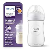 Philips AVENT Natural Response Babyflasche – Babyflasche, 260 ml, für Neugeborene ab 1 Monat, BPA-frei (Modell SCY903/01)