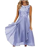 Generic Damen Knielang Kleider Elegante Damen Kleider Knielang Schlitz Kleiddamen Blue Motion Hochzeitskleider Für Gäste Jumpsuit Damen Sommer Weißes Kurzes Kleid