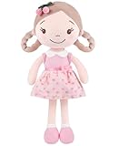 GAGAKU Weiche Plüsch-Babypuppe für Mädchen (12 Zoll) – Mein erstes Babypuppengeschenk für 1-jährige Mädchen, Kleinkinder und Säuglinge, maschinenwaschbares Stoffpuppenspielzeug