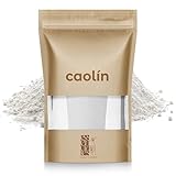 Weiße Tonerde Pulver Kaolin 300g - Kaolin Clay ESSENCIALES - Chemiefrei Gesichtsreinigung - Kosmetikton für natürliche Gesichtsmaske Peeling und Haarpflege mit Kaolin