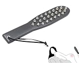 SM Paddel aus Leder,Extreme Nietenpeitsche，Bondage & SM Leder，SM Paddel Spanking，Leder peitsche， Paddel Flogger Cosplay Sexspielzeug，für Paare Pärchen Fetisch Cosplay