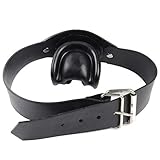 MFMYEE 100% SM Latexknebel BDSM Adult Slave Cosplay Sexspielzeug (Schwarz)