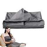 Ozybag | Verbessert Ihren Schlaf,ozysleep Schlafsack,Verbessert Ihren Schlaf Graues, Tragbares Schlafkissen Mit 360° - Wickelung, Weich Und Bequem, Hält Warm Und Ist Waschbar-150 * 50cm