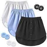 SPOKKI 3 Stück Hemdverlängerung Damen, Blusenrock Verlängerung, Damen Blusen Rock Verlängerung, Mini Skirt Shirt Shirt Extender Unterzieh Blusenrock Für Pullover, Sweatshirts, Jacken (XL)