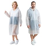 FZSECRIU 2 Stück regenponcho damen herren,regenponcho festival,regencape damen,Regenmantel mit ärmel,regencape durchsichtig,wiederverwendbar