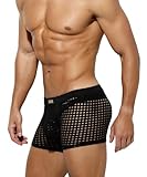 Casey Kevin Sexy Unterwäsche für Mann | Boxershorts Herren Sexy | Transparente Boxershorts | Unterwäsche Herren Sexy, S-4XL, schwarz, L