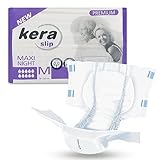 KERA® Premium Inkontinenz-Slip MAXI NIGHT - saugstarke Windeln für Erwachsene [MIT AUSLAUFSCHUTZ] - Atmungsaktive Erwachsenen Windel für die Nacht - 20 Stück - M - Testpack