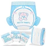 LittleForBig Erwachsenen Gedruckten Windeln 10 Stück - Potty Pants (Large 91-121 CM)