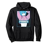 Femboy Aesthetic Pastel Yaoi Anime Boy Crossdressing Pullover Hoodie