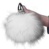Kaninchenschwanz Analplug, Metall Analplug Edelstahl Butt plug, Fantasy Katzenschwanz Analplug Bondage Analdildo Sexy Cosplay Erotik Cosplay Anal Sexspielzeug Männer Frauen, Weiß-Grau