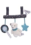 Sterntaler Baby Unisex Spielzeug Aufhängen Spielzeug zum Aufhängen Eisbär Elia - Spielzeug-Hängenetz, Mobile - dunkelgrau, Eisengrau