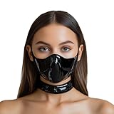 GREEFEI Latex Gummi Maske,Handgefertigte Latexmaske Kostümzubehör für Frauen und Männer Cosplay Party M