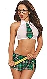 Rapidly Reizwäsche Damen Nachtwäsche Schoolgirl's Sexy Cosplay Dessous Schulmädchen Kostüm Erotische Halloween Kostüm Clubwear