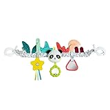 Fehn Kinderwagekette Panda Baby Mobile - Babymobile Kette mit süßen Figuren - Babyspielzeug zum flexiblen Aufhängen - Kinderwagen Spielzeug für Babys und Kleinkinder ab 0+ Monaten