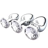 3 Stücke Analplug Buttplug, 3 Größen für Frauen, Paare, Männer, Weiß