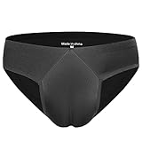 QiaTi Hiding Gaff Panty Shaping Hosenbrief für Crossdresser Transgender Unterwäsche (5Briefs/Black, M)