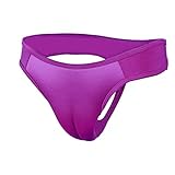 BaronHong Crossdresser Tanga Panty Camel Toe versteckt Gaff Shaping Brief (Pflaume, 2XL)