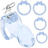 Keuschheitskäfig herren: set 4 Cockring ⌀4,5/5/5,3/5,7cm Cage Peniskäfig Chastity male Penis käfig für Männer Cock Keuschheitsgürtel für Cock Keuschheitskäfig FOPS N22-5…