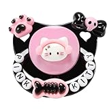 CutiePlusU Erwachsene Größe Schnuller Dummy für Erwachsene DIY Handgemachte Große Schild-Katze mit Kopfhörern