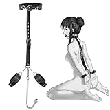 BDSM Anal Hook Fesseln Kit Sex Bondage SM Sexspielzeug mit bequemen und langlebigen Ballknebeln, Halsband und verstellbaren Lederhandschellen