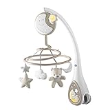 Chicco Next2Dreams Babybett Mobile mit Licht und Musik - 3 in 1 Baby Mobile Kompatibel mit Next2Me Babybett, mit Soundeffekten, Nachtlichtprojektor und Klassischer Musik - 0+ Monate, Beige