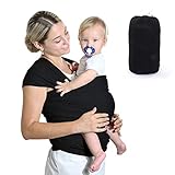 HyAdierTech Babytragetücher, Elastisches Tragetuch Baby Neugeboren, Kleinkind Handfreie Babytrage, Babytrage Multi-Use, Tragetuch Baby Elastisch für Neugeborene und Kleinkinder Innerhalb 15KG