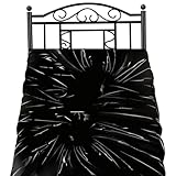Tokaneit Wasserdichtes Sexlaken, Abwaschbares Fetish Bettlaken, Latex Bettlaken Sex, Weich PVC Bettwäsche, für Ausgiebige Nasse, für Paare (200×210cm)
