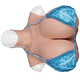 EQAIWUJIE Riesige Brustplatte K Cup Silikonbrüste für Crossdresser Cosplay Drag Queen (Farbe 1, K Cup Silicone filled)