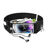 Razobws Laufgürtel Handy, Handytasche Joggen mit Verstellbarem Gummiband Running Belt für Laufen Sport Fitness Laufgurt Joggen für Handy unter iPhone Samsung mit 6,8 Zoll Touchscree