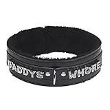 paloli Rosa Choker Halskette für Frauen Leder Choker Halskette Fluffy Punk Leash Choker Halskette Gothic Cosplay Sexy Schmuck (BKdaddys)