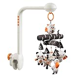 TUMAMA Baby Mobile Babybett Mit Musik, 3 In 1 Baby Mobiles Für Bett Mit Projektion Licht, Rotation, Musik Spieluhr, Drehbares Und Abnehmbares Greifspielzeug Zubehör Spielzeug Ab 0 2 3 6 9 12 Monate