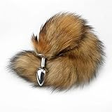 Anal Plug Tail plug, WUUDOA Analplug mit Schwanz, Analsex Fox Tail, Buttplug set, Sexy Cosplay, Anal Toys mit Fuchsschwanz, Sex Spielzeug für Die Frau Männer Anfänger die Paare