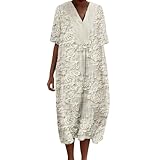 Befristetes Angebot Heute, maxikleid große größen, crossdresser kleid, maxi kleid damen, urlaub gadget, sommerkleid damen mit ärmeln, kleider für frauen 50 jahren, long dresses for women, shirtkleid
