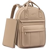 LOVEVOOK Wickelrucksack Groß Baby Wickeltasche Rucksack mit Wickelauflage Diaper Bag mit Kinderwagengurte Lässig Windeltasche Mommy Kliniktasche Geburt Babytasche für Mama und Papa Khaki