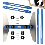 saibunratus Treppenstufenvorrichtung, multifunktional, 27,9 - 152,4 cm, verstellbares Faltlineal, hochpräzises Layout-Gadget für Erhöhungen, Regale