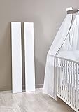 moebel-dich-auf Babyzimmer Aliya in weiß in verschiedenen Varianten Kinderzimmer Babymöbel Komplettset (Umbauseiten-Set)