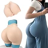 Adima Realistische Silikon Vagina Hose Riesiger Hintern Verbessert Shaper Kontrolle Höschen Männlich zu Weiblich Sissy Verstecken Gaff Shorts für Crossdresser,Natrual,Basics